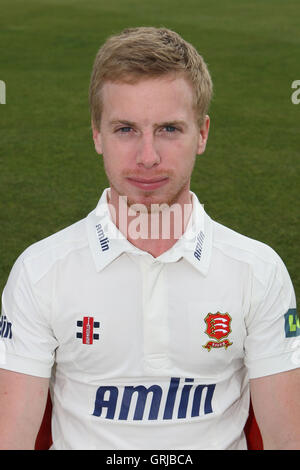 Adam Wheater von Essex CCC in LV County Championship-Kit - Essex CCC Pressetag bei Ford County Ground, Chelmsford, Essex - 04.03.12 Stockfoto