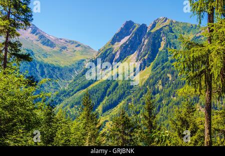 Der Schweiz Berglandschaft in einem Sommer. Malerische Schweiz Alpen. Stockfoto