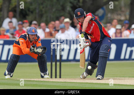 Tom Westley in Aktion für Essex - Essex Adler Vs Niederlande - Clydesdale Bank 40 Cricket am Schlosspark, Colchester - 19.08.12 Wimper Stockfoto