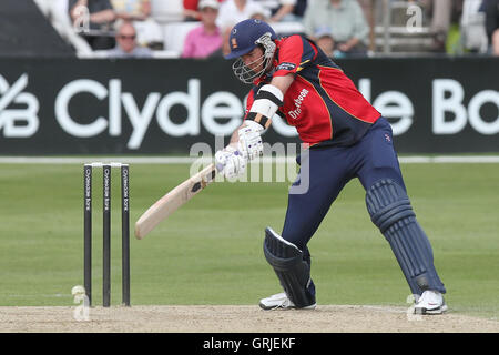 David Masters in Aktion für Essex - Essex Adler Vs Worcestershire Royals - Clydesdale Bank CB40 Gruppe A Cricket auf dem Ford County Ground, Chelmsford - 13.05.12 Wimper Stockfoto