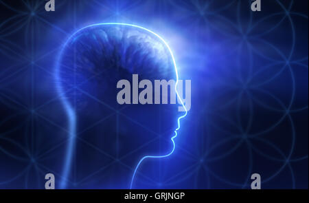 Sakrale Geometrie und meditation Stockfoto