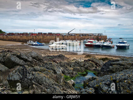 Bonne Nuit Hafen an der Nordküste von Jersey, Kanalinseln. Stockfoto