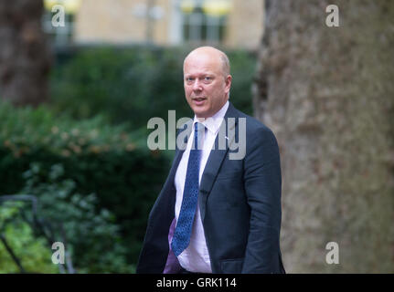 Christopher Stephen Äsche MP PC, Secretary Of State for Transport, kommt in der Downing Street für eine Kabinettssitzung Stockfoto