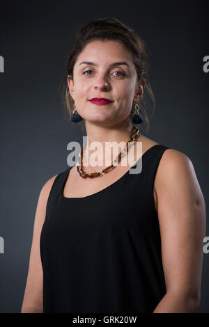Englische Schriftstellerin und Schauspielerin Jessie Burton. Stockfoto