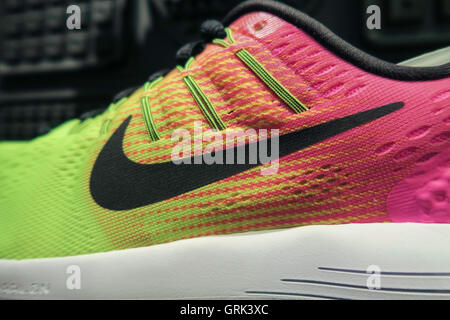 Nike Schuh-Logo Stockfoto