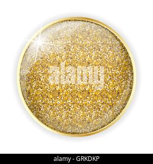 Golden glänzende Anwendung Icon Vorlage Vektor-Illustration Stock Vektor