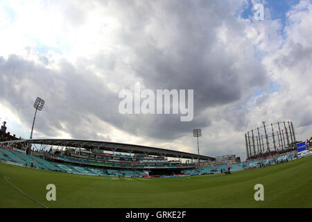 Gesamtansicht der Oval - Surrey Löwen Vs Essex Adler - Freunde Leben T20 South Division Cricket bei Kia Oval, London - 13.06.12. Stockfoto