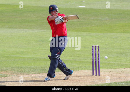 Tom Westley trifft für Essex - Essex Adler Vs Lancashire Blitz - Royal London Eintages-Cup an der Essex County Ground, Chelmsford, Essex - 08.05.14 Stockfoto