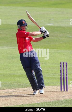 Tom Westley trifft für Essex - Essex Adler Vs Lancashire Blitz - Royal London Eintages-Cup an der Essex County Ground, Chelmsford, Essex - 08.05.14 Stockfoto