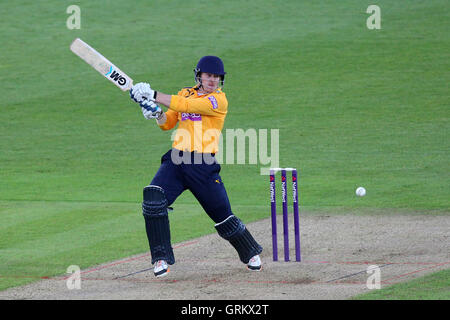 Jimmy Adams trifft für Hampshire - Hampshire CCC Vs Essex Eagles - NatWest T20 Blast Cricket am Ageas Schüssel, West End, Hampshire - 30.05.14 Stockfoto