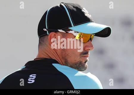 Kevin Pietersen Surrey - Surrey Löwen Vs Essex Eagles - NatWest T20 Blast Cricket bei Kia Oval, London - 06.06.14 Stockfoto