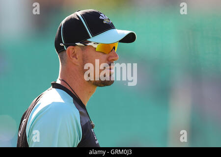 Kevin Pietersen Surrey - Surrey Löwen Vs Essex Eagles - NatWest T20 Blast Cricket bei Kia Oval, London - 06.06.14 Stockfoto