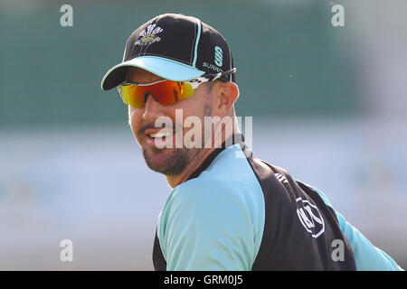 Kevin Pietersen Surrey - Surrey Löwen Vs Essex Eagles - NatWest T20 Blast Cricket bei Kia Oval, London - 06.06.14 Stockfoto