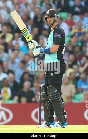 Kevin Pietersen Surrey - Surrey Löwen Vs Essex Eagles - NatWest T20 Blast Cricket bei Kia Oval, London - 06.06.14 Stockfoto