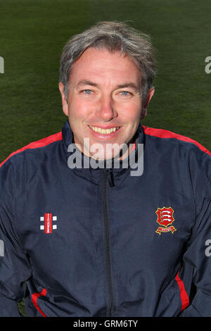 Essex CCC bowling Trainer Chris Silverwood - Essex County Cricket Club Pressetag an der Essex County Ground, Chelmsford, Essex - 04.02.13 Stockfoto