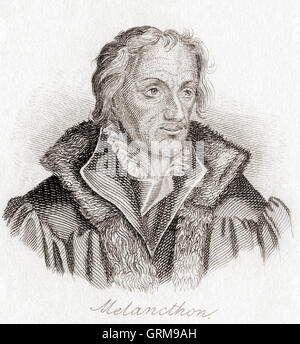 Philip Melanchthon, 1497 – 1560, Philipp Schwartzerdt geboren. Deutscher Autor, Humanist und Reformator, Theologe und Erzieher. Stockfoto