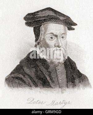 Peter Martyr Vermigli, 1499 – 1562.  Italienischer reformierter Theologe. Stockfoto