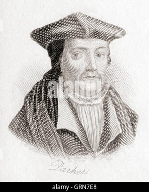 Matthew Parker, 1504 – 1575.  Erzbischof von Canterbury. Stockfoto