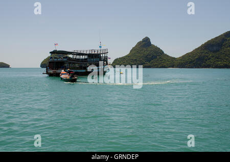 Paradiesinseln Ang Thong Marine Park, in der Nähe von Koh Samui, Thailand Stockfoto