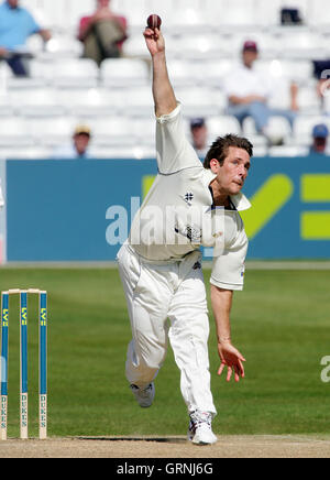 Tom Lungley von Derbyshire - Essex CCC Vs Derbyshire CCC - LV County Championship bei Ford County Ground, Chelmsford, Essex - 19.04.07 Stockfoto