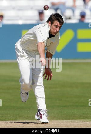 Tom Lungley von Derbyshire - Essex CCC Vs Derbyshire CCC - LV County Championship bei Ford County Ground, Chelmsford, Essex - 19.04.07 Stockfoto