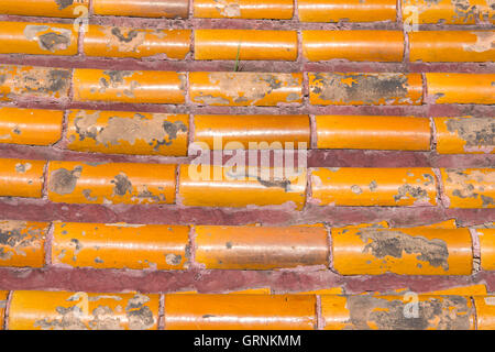 Dach-Textur an verbotenen Stadt in Peking, China Stockfoto