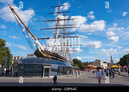 Cutty Sark-Klipper in Greenwich, London England Vereinigtes Königreich UK Stockfoto