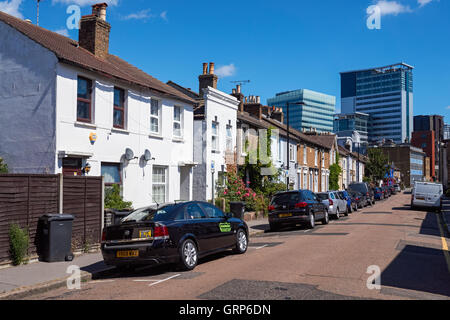 Reihenhäuser in Croydon, London England Vereinigtes Königreich UK Stockfoto