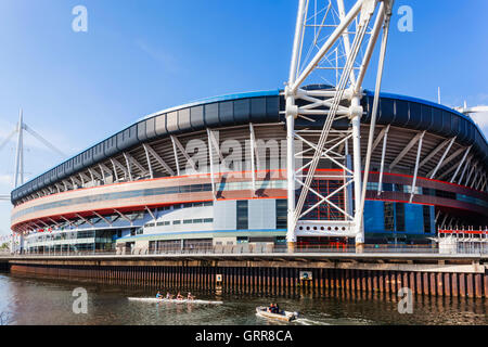 Wales, Cardiff, The Millenium Stadion aka Fürstentum Stockfoto