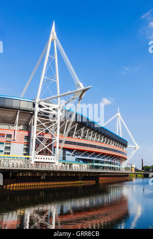 Wales, Cardiff, The Millenium Stadion aka Fürstentum Stockfoto