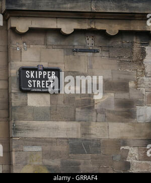 Skipper Street, Belfast - Teil von The Cathedral Quarter in Belfast. Stockfoto