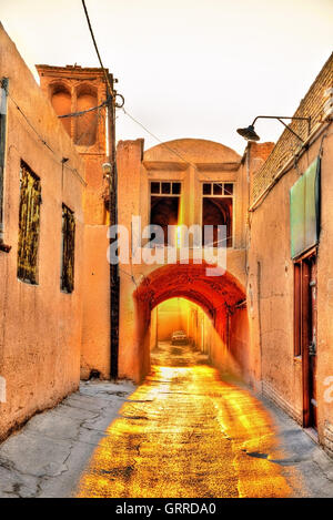 Alte Straße in Yazd, Iran Stockfoto