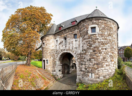 Ponttor - mittelalterliche Stadttor in Aachen, Deutschland Stockfoto