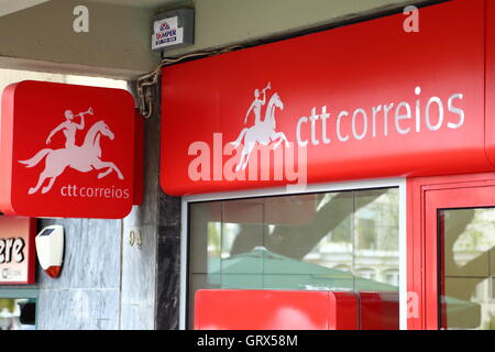 Postamt in Funchal, Madeira Stockfoto