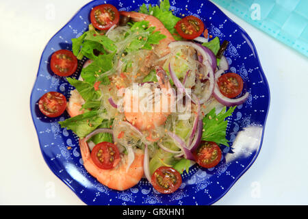 Yam Woon Sen (würzige Glas Nudelsalat) Stockfoto