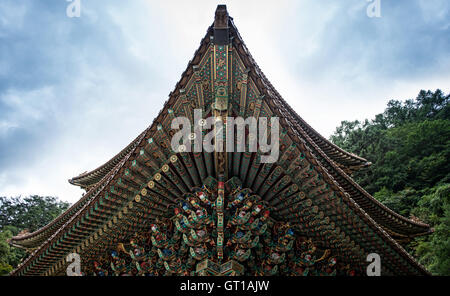 Chungcheongbuk-Do, Südkorea - 29. August 2016: Guinsa Tempel in Sobaek Berge, Südkorea Stockfoto