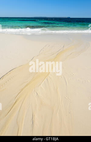 Sand und türkisfarbenem Wasser an der berühmten hyams Beach im malerischen Jervis Bay, New South Wales, NSW, Australien Stockfoto