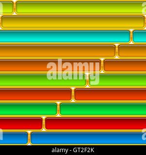 Rechteck-Tasten, nahtlose Stock Vektor