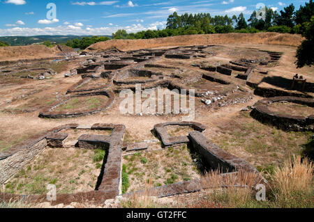 Keltische Siedlung der "Castro de Viladonga" (zwischen 2. und 5. Jahrhundert), Castro de Rei, Lugo Province, Galizien, Spanien, Europa Stockfoto