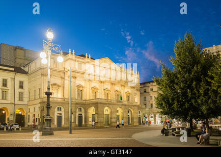 La Scala ist ein Opernhaus in Mailand, Italien. Das Theater wurde am 3. August 1778 eingeweiht. Stockfoto