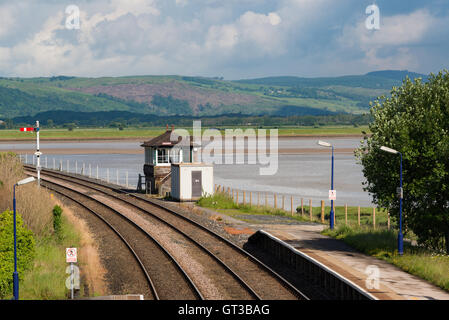 Arnside Railway Station, Cumbria, UK Stockfoto