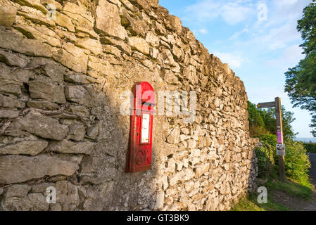 Arnside, Lancashire/Cumbria Grenze Stockfoto