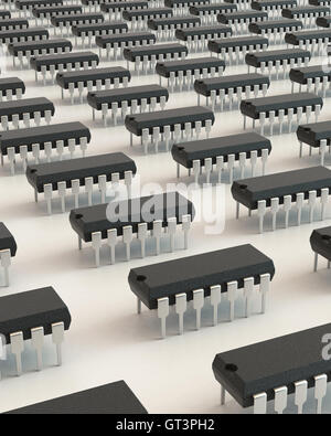 DIP-Chip-Pakete Stockfoto