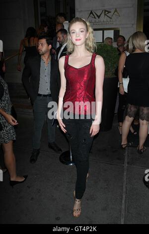 New York, NY, USA. 08. Sep, 2016. Elena Kampouris besucht "Katie Holmes zusammen mit TAO-Group enthüllen Avra Madison" Veranstaltung am 8. September 2016 in New York City. Bildnachweis: Diego Corredor/Medien Punch/Alamy Live-Nachrichten Stockfoto