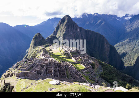 Machu Pichu, Peru - Mai 16: Die verlorene Stadt der Inkas oder Machu Pichu, schönen Ort in Peru. 16. Mai 2016, Machu Pichu Peru. Stockfoto