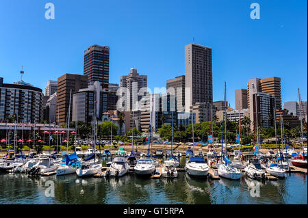 Durban ist die drittgrößte Stadt Südafrikas, die Stadt hat eine Bevölkerung von fast 3,5 Millionen. Stockfoto