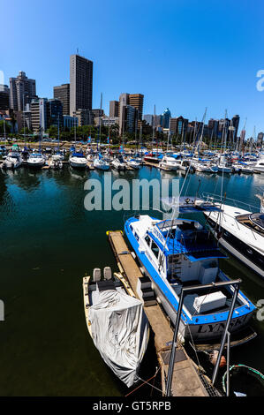 Durban ist die drittgrößte Stadt Südafrikas, die Stadt hat eine Bevölkerung von fast 3,5 Millionen. Stockfoto