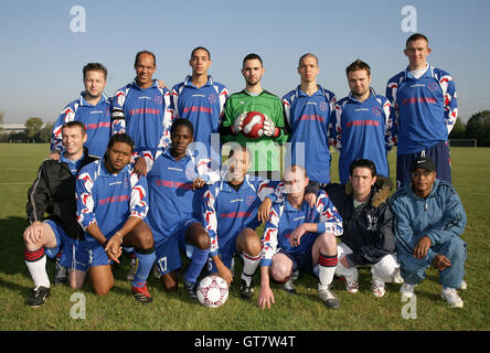 Drei Kompasse FC im Osten Marsh, Hackney - 21.10.07. Gutschriftsverfahren gilt gegebenenfalls. KEINE UNBEZAHLTEN EINSATZ. Tel: 0845 094 6026 Stockfoto
