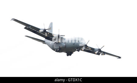 LEEUWARDEN, Niederlande - 10. Juni 2016: Niederländische Luftwaffe Lockheed C-130 H-30 Hercules (L-382) [G-273] während einer demonstration Stockfoto