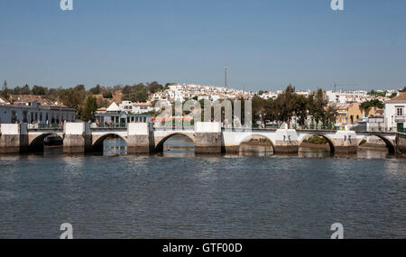 Fluss Gilao Tavira Algarve Portugal Stockfoto